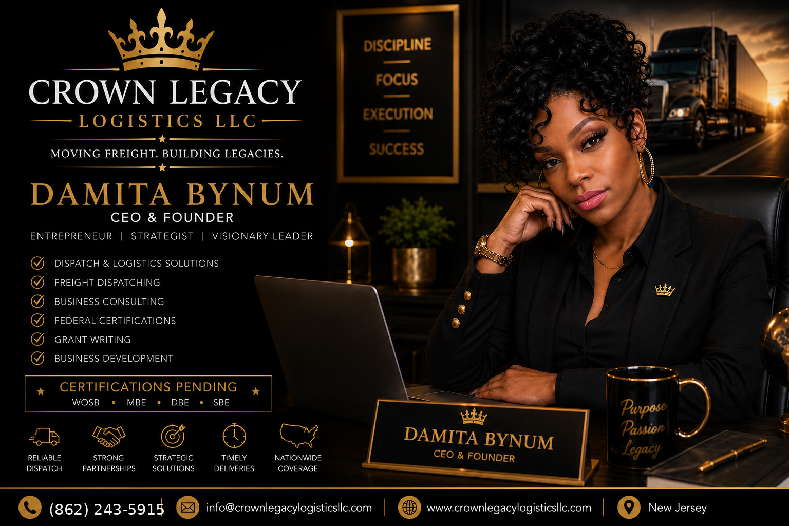 Crown Legacy Logistics LLC brand banner